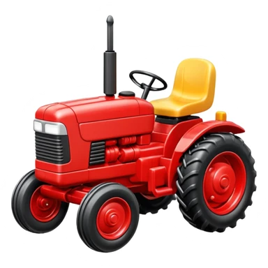 plastic toy  tractor sticker