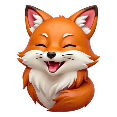 Cinematic Cute Yawning Fox Portrait Emoji, Head tilted slightly with a dramatic, wide-open yawn, showcasing a soft, velvety red Fur with subtle white accents, floppy ears slightly drooping, round amber eyes barely open in drowsy contentment, Simplified yet irresistibly adorable features, highly detailed, glowing with a soft, cozy glow, high shine, relaxed yet expressive, stylized with a touch of natural whimsy, bright and endearing, soft glowing outline, capturing the essence of a sleepy yet affectionate fox, so drowsy it feels like it could stretch right out of the screen and curl up for a nap! sticker