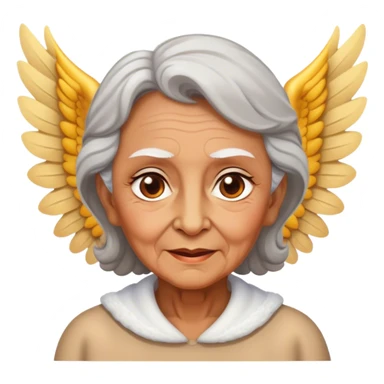 Abuela con alas sticker