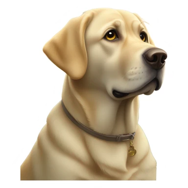 Yellow lab afraid of water sticker
