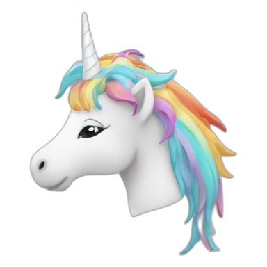 Licorne sur arc-en-ciel sticker
