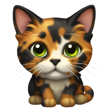 Tortoiseshell cat sticker