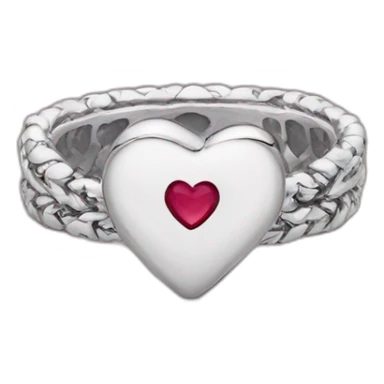 Bague pandora cœur sticker