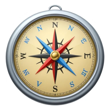 A compass with a roadmap unfolding, illustrating strategic navigation towards 10x growth. sticker