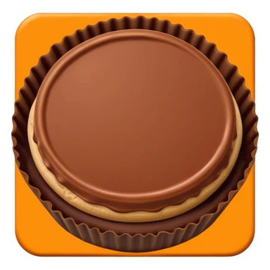 reeses peanut butter cup exact replica sticker
