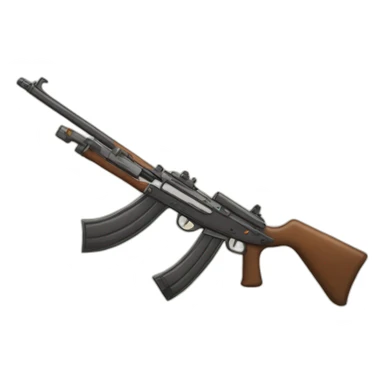 Fusil tenu par chien sticker