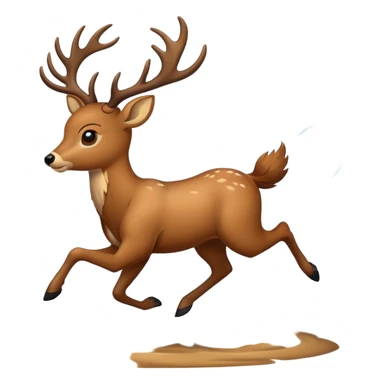 Deer hurricane sticker