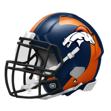 Broncos football  sticker