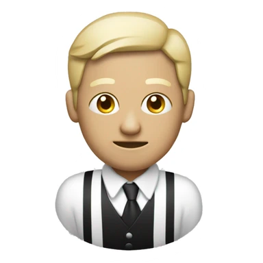 Ladron con antifaz,ropa de listas blancas y negras con un saco de dinero sticker