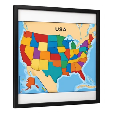 state of usa sticker