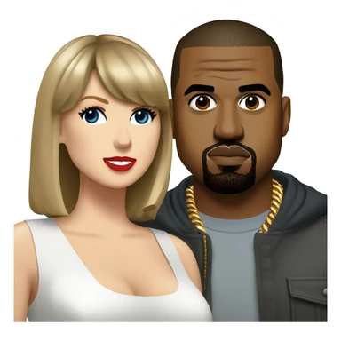 Kanye West with Taylor Swift sticker