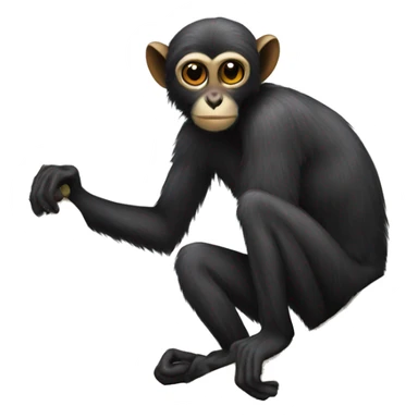 full body spider monkey sticker