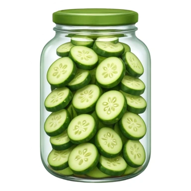 Pickled cucumbers in jar sticker
