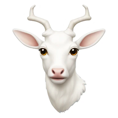 Cervo Albino coberto de neve sticker