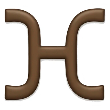 the letter H sticker