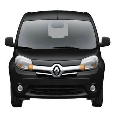 black Renault Kangoo facing right sticker