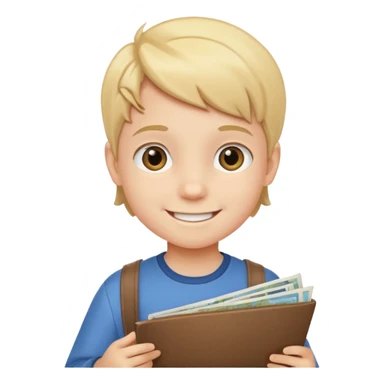child Holding Maps sticker