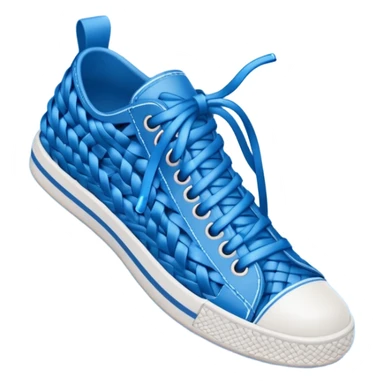 make an emoji of blue shoe laces only- they should be long and stringy sticker