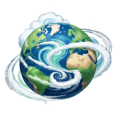 A planet as seen from space, similar to that of Arus from the cartoon Voltron. sticker