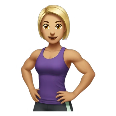 Woman CrossFit sticker