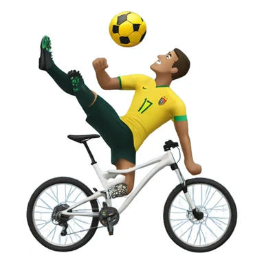Cr7 making bicycle kick  sticker