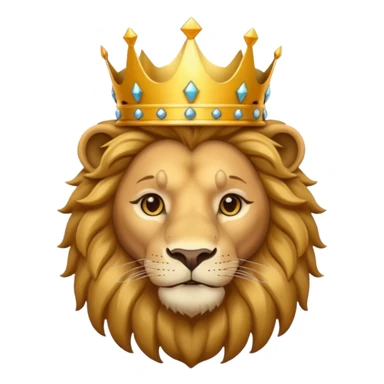 lion wearing crown  sticker