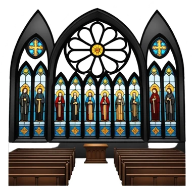 interior of a church sticker