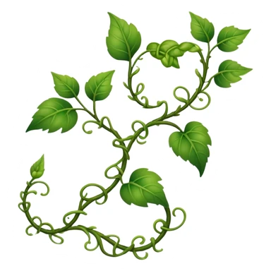 Mother Nature Vine, stem, leaf sticker