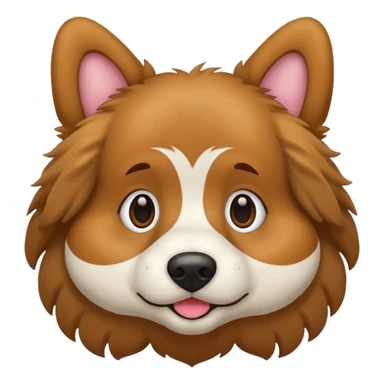 Maak een schattige hond sticker