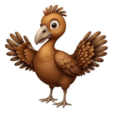 dodo crossing fingers sticker