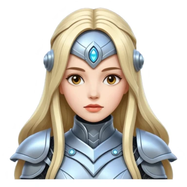 medieval future woman sticker