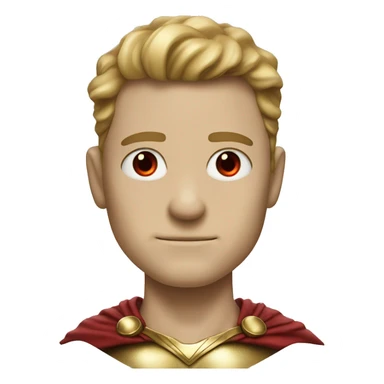 super homelander from "the boys" series with red eyes  sticker