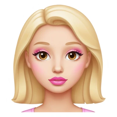 Light pink lip gloss sticker