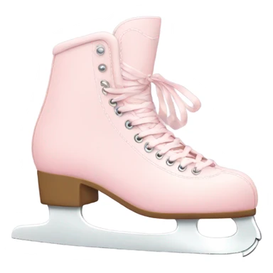 aesthetic pastel pink ice skates sticker