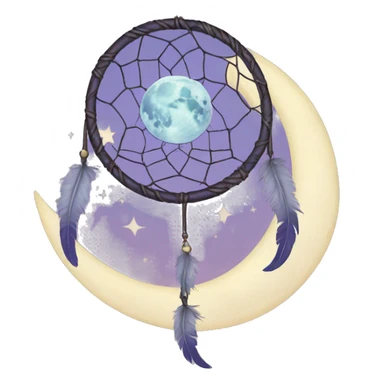 moon dreamcatcher sticker