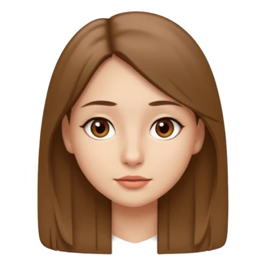 JE VOUDRAIS UNE FILLE AUX YEUX MARRONS UN PETIT NEZ LES LEVRE MOYENNE AVC DES CHEVEUX LISSE DETACHE MARRON CLAIR sticker