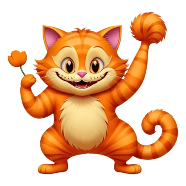 cheshire cat dancing sticker