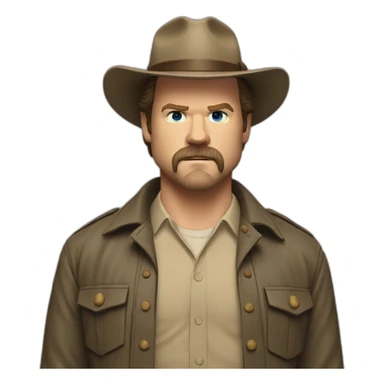 Jim Hopper stranger things sticker