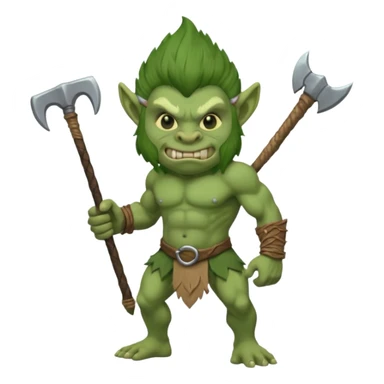 Troll with a club sticker