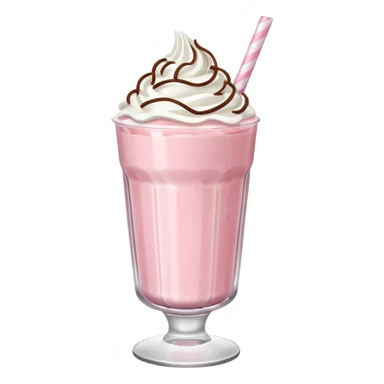 Strawberry milkshake sticker