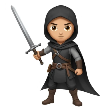 assasin with sword sticker