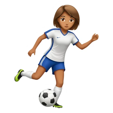 Dina Collins playing soccer sticker