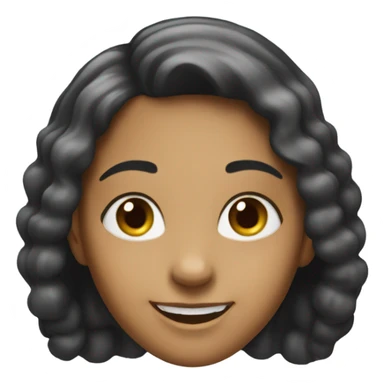 smiling girl portrait meme sticker