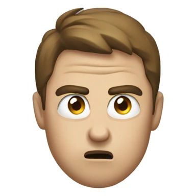 Angrily looking at watch  sticker