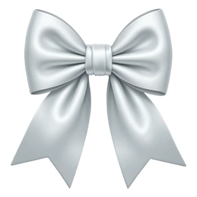 white bow emoji sticker
