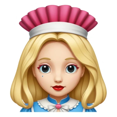 Alice in wonderland off with her head sticker