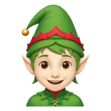 Christmas elf sticker