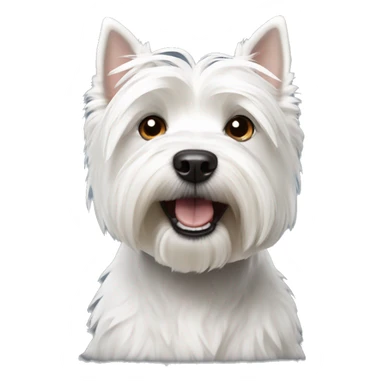 Dog west highland White terrier sticker
