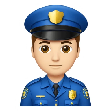 fancy police officer sticker