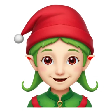 Christmas elf sticker